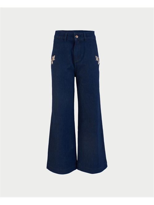 Pantaloni donna Yes Zee modello a palazzo YES ZEE | P340-P701J710